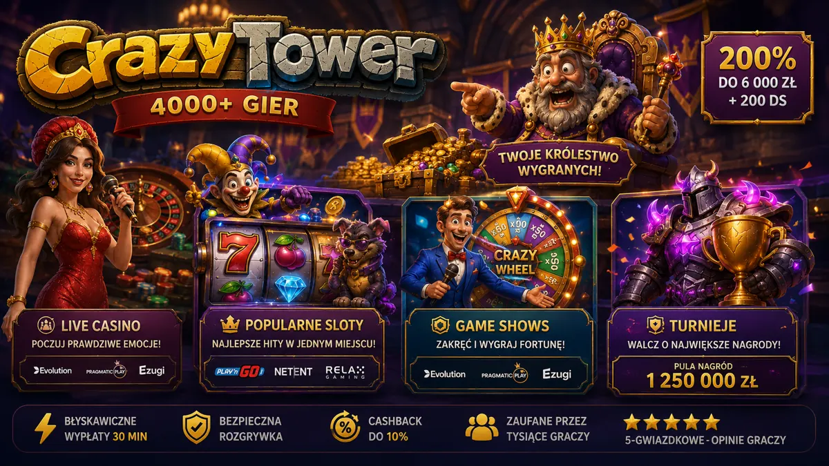 Lobby Crazytower mobile casino